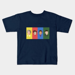 4 Doctors from Doctor WHO Design Kids T-Shirt